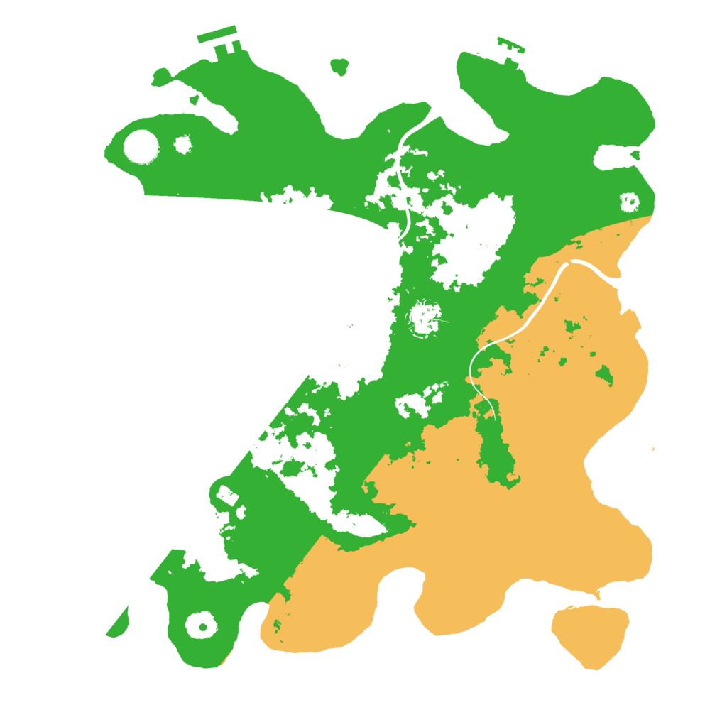 Biome Rust Map: Procedural Map, Size: 3700, Seed: 13498739