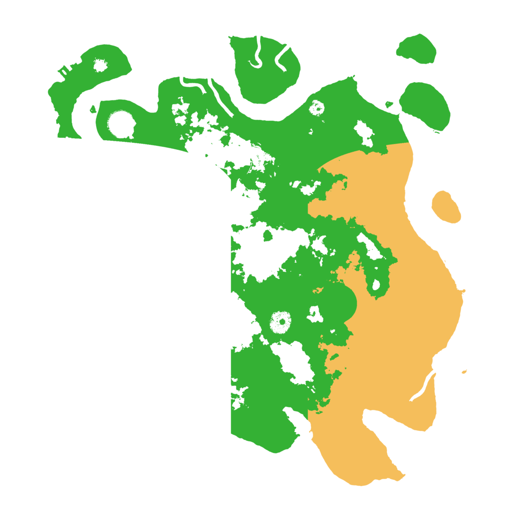Biome Rust Map: Procedural Map, Size: 3500, Seed: 93745