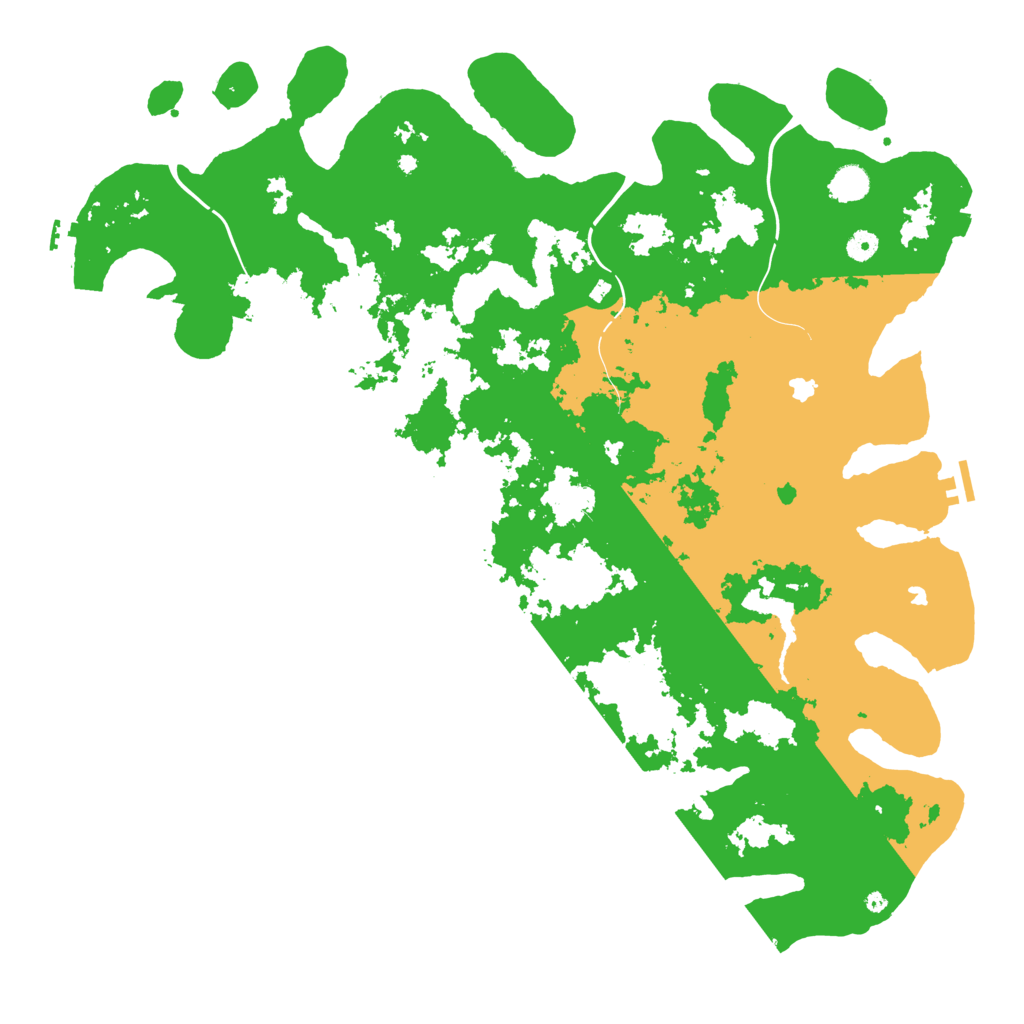 Biome Rust Map: Procedural Map, Size: 5000, Seed: 2053632141