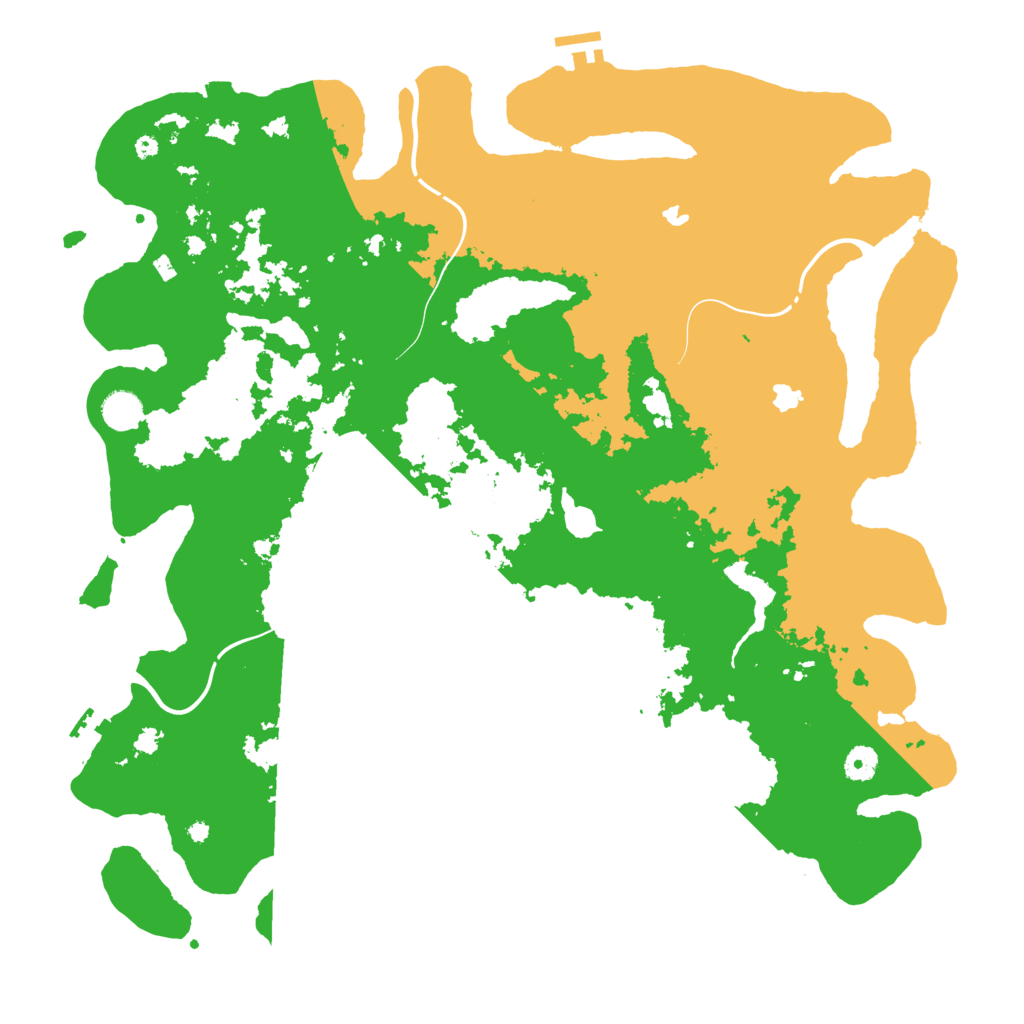 Biome Rust Map: Procedural Map, Size: 4500, Seed: 110322