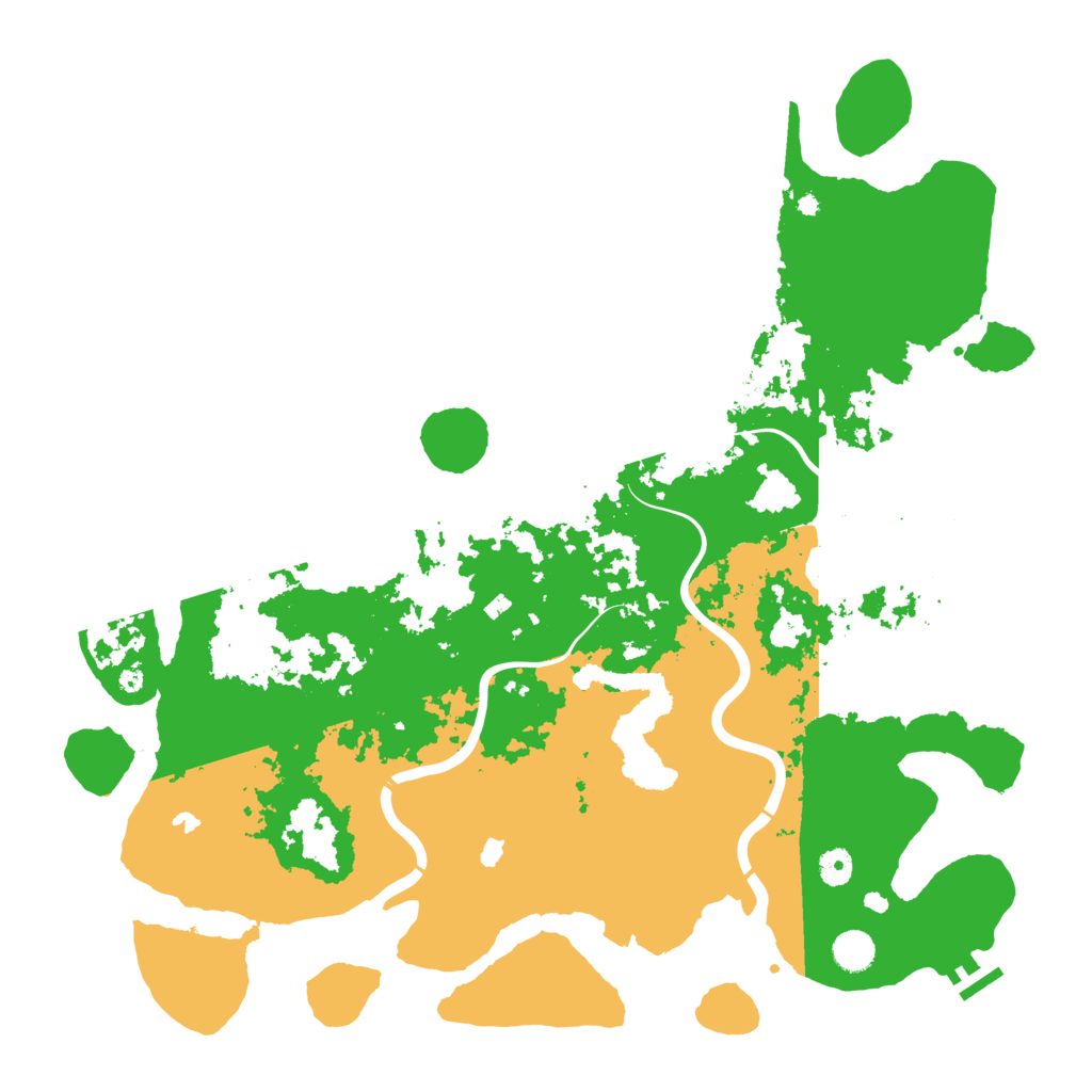 Biome Rust Map: Procedural Map, Size: 4600, Seed: 58584585