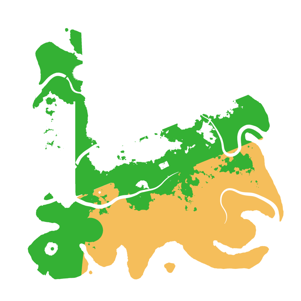 Biome Rust Map: Procedural Map, Size: 3500, Seed: 22416