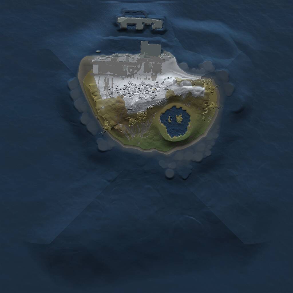 Rust Map: Procedural Map, Size: 1000, Seed: 825678368, 2 Monuments