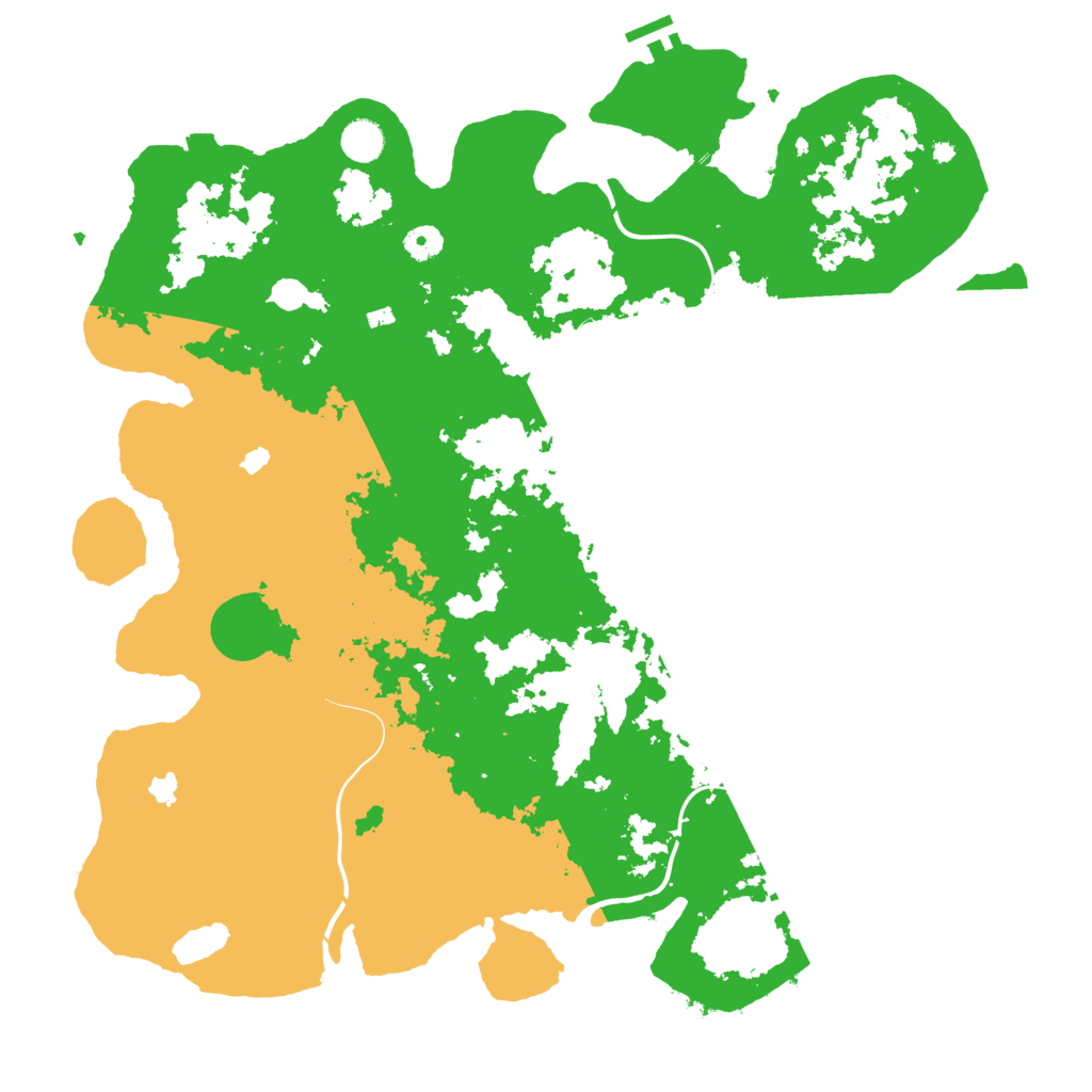 Biome Rust Map: Procedural Map, Size: 4500, Seed: 1883997289