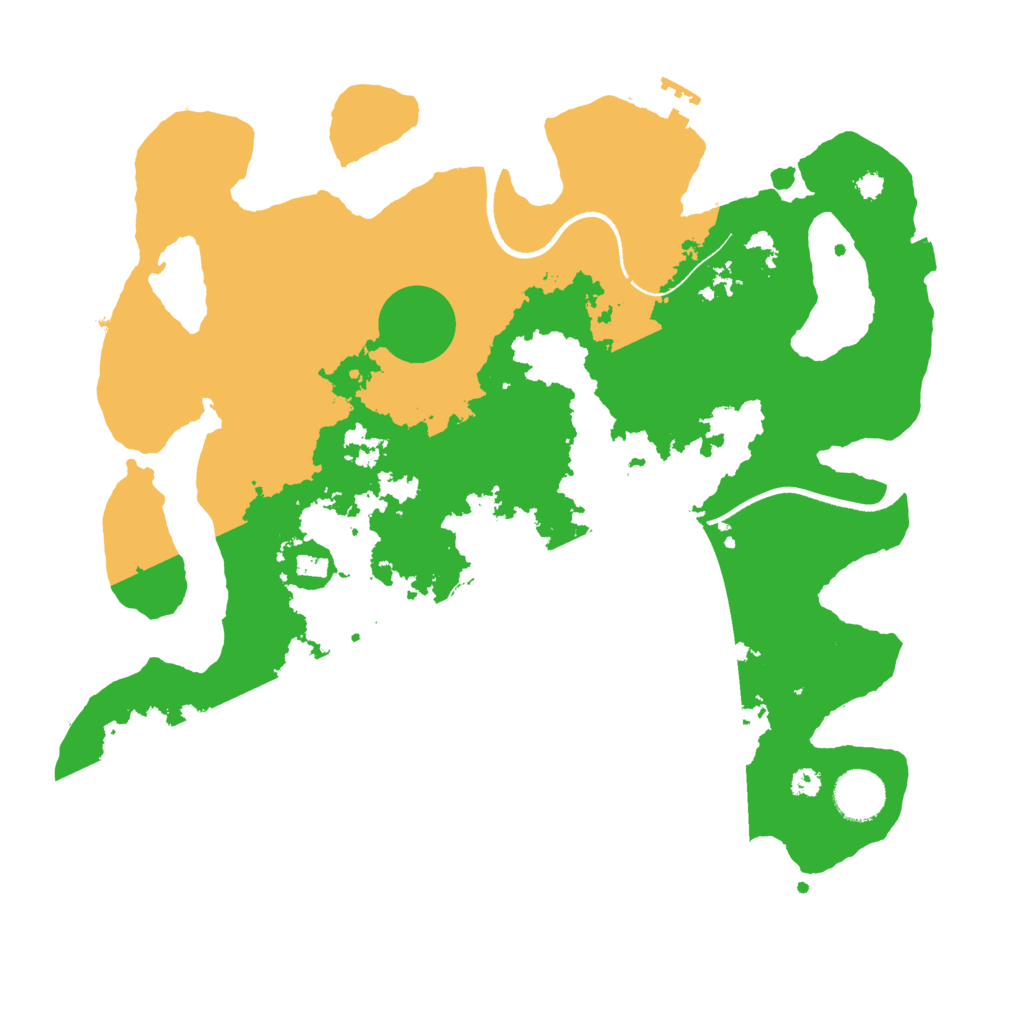 Biome Rust Map: Procedural Map, Size: 3500, Seed: 737209103