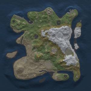 Thumbnail Rust Map: Procedural Map, Size: 3050, Seed: 1337, 12 Monuments