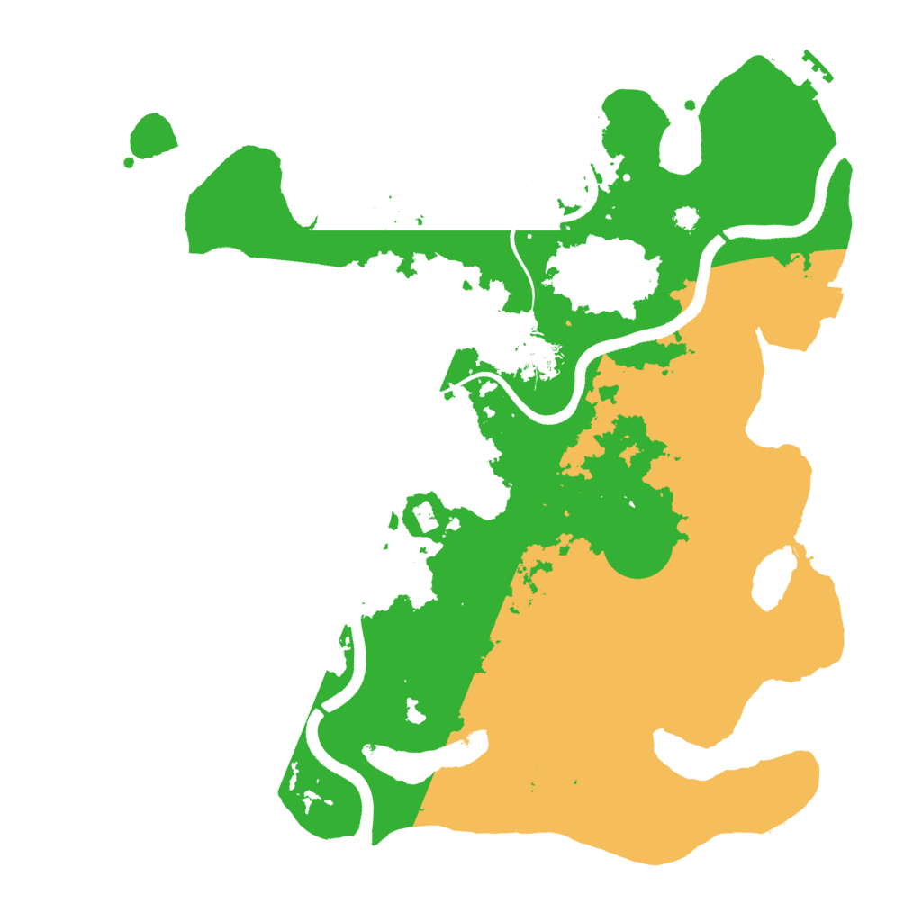 Biome Rust Map: Procedural Map, Size: 3500, Seed: 14476390