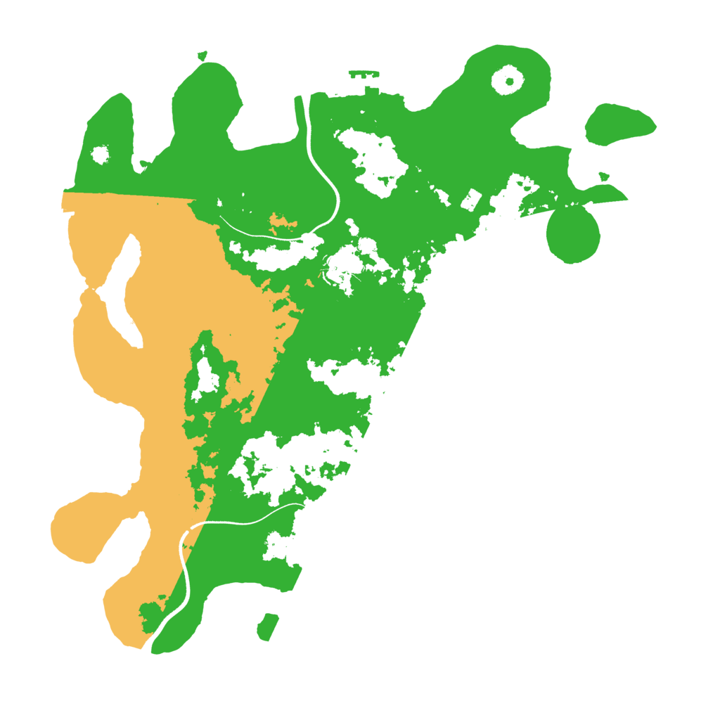 Biome Rust Map: Procedural Map, Size: 3600, Seed: 568753421