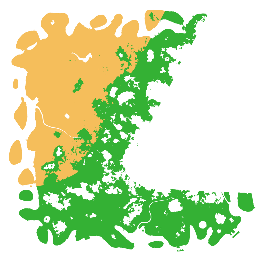 Biome Rust Map: Procedural Map, Size: 6000, Seed: 26696