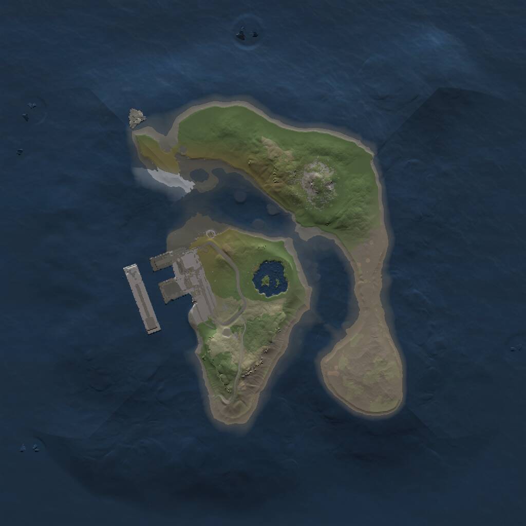 Rust Map: Procedural Map, Size: 1500, Seed: 3486489, 2 Monuments