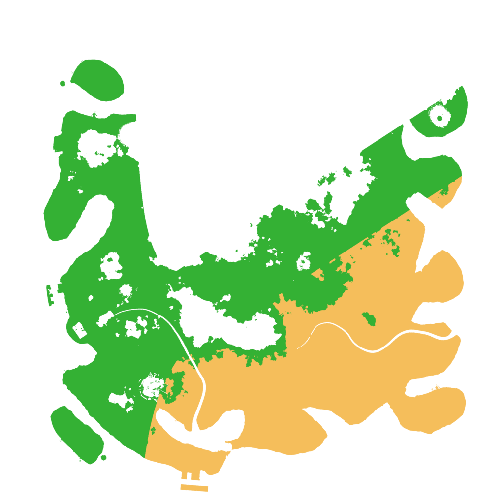 Biome Rust Map: Procedural Map, Size: 3700, Seed: 1918599846