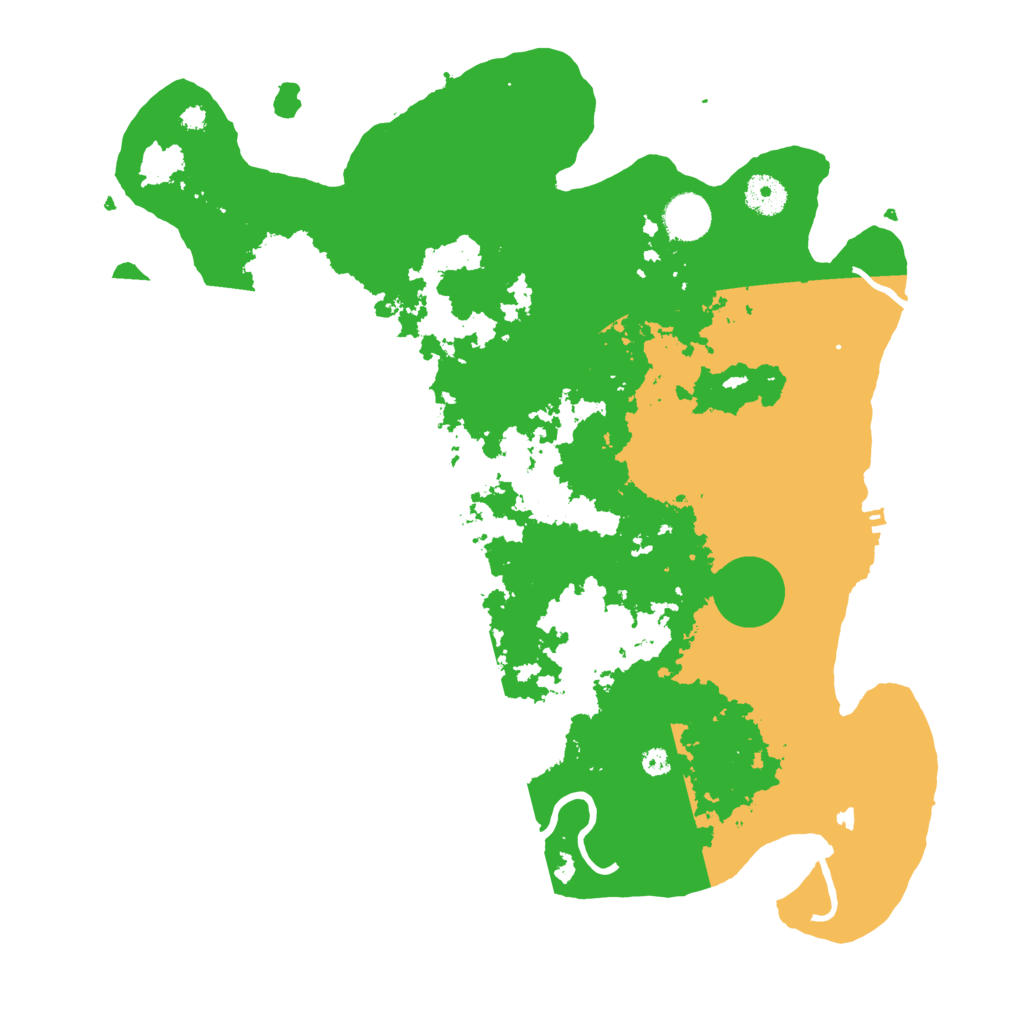 Biome Rust Map: Procedural Map, Size: 3800, Seed: 92106