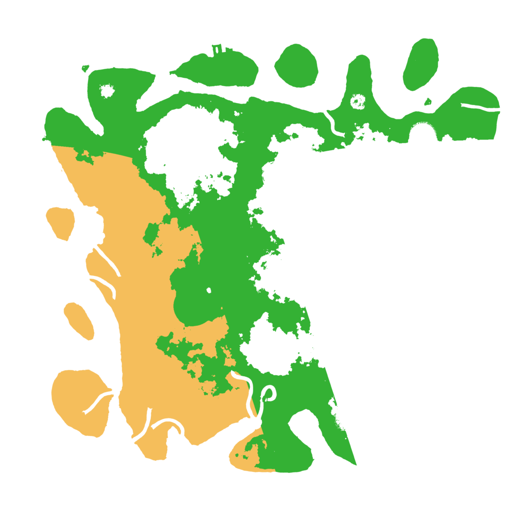 Biome Rust Map: Procedural Map, Size: 3500, Seed: 55771
