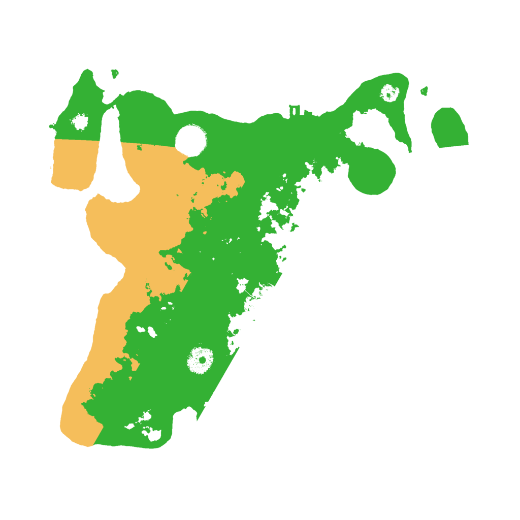 Biome Rust Map: Procedural Map, Size: 3000, Seed: 2020
