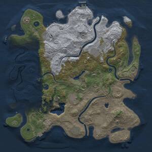 Thumbnail Rust Map: Procedural Map, Size: 4250, Seed: 821643, 15 Monuments