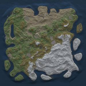 Thumbnail Rust Map: Procedural Map, Size: 4800, Seed: 2083105613, 18 Monuments