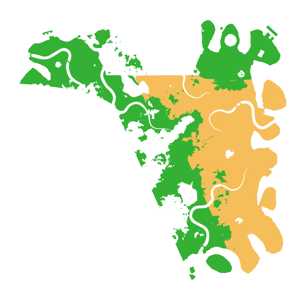 Biome Rust Map: Procedural Map, Size: 4500, Seed: 528775146