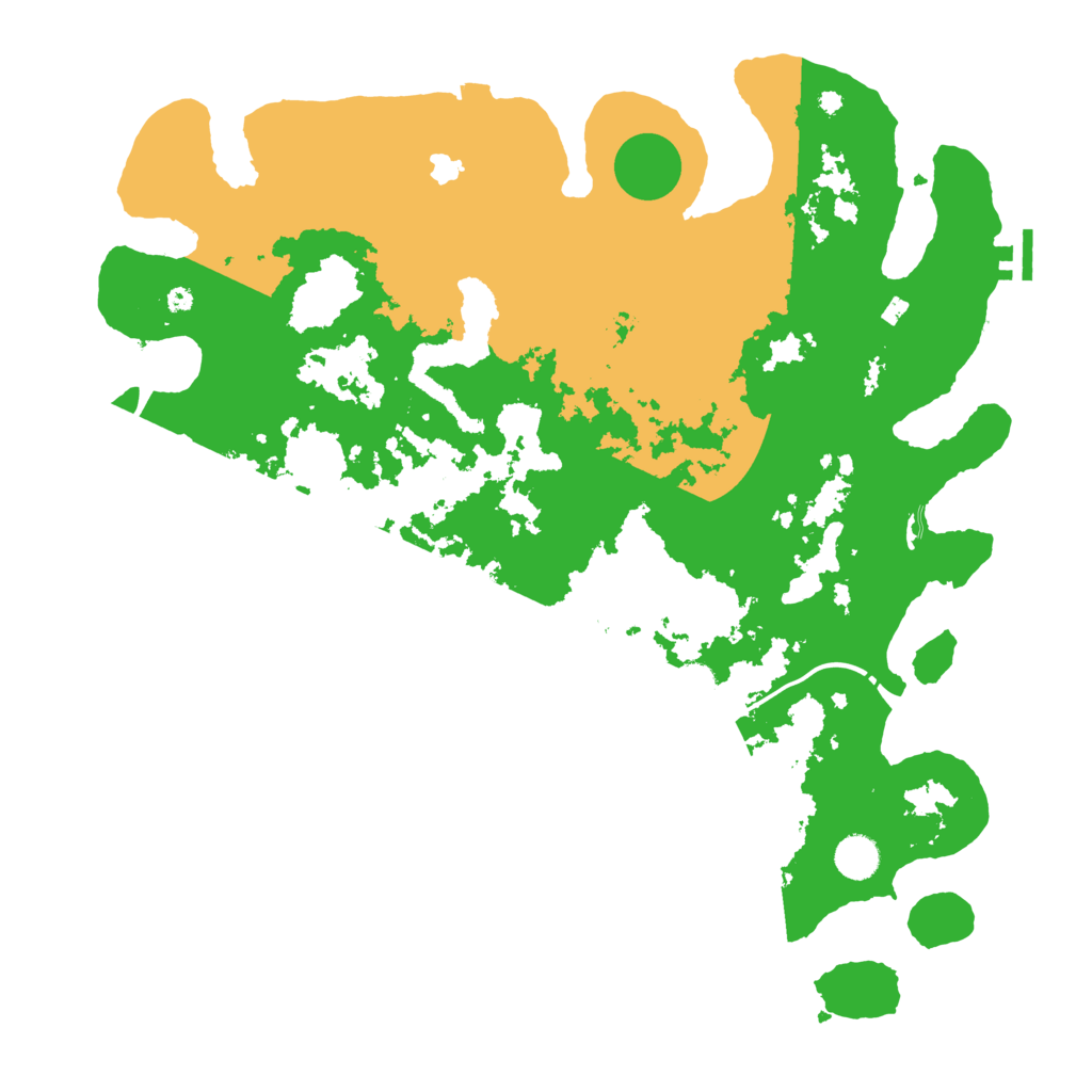 Biome Rust Map: Procedural Map, Size: 4300, Seed: 33