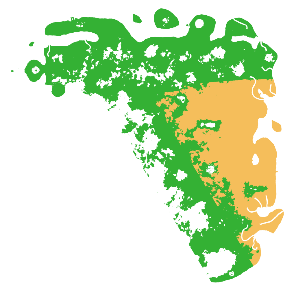 Biome Rust Map: Procedural Map, Size: 6000, Seed: 42531982