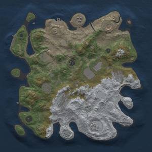 Thumbnail Rust Map: Procedural Map, Size: 3500, Seed: 66722094, 19 Monuments