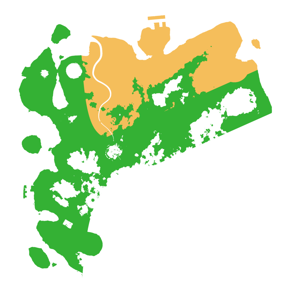 Biome Rust Map: Procedural Map, Size: 3500, Seed: 66722094