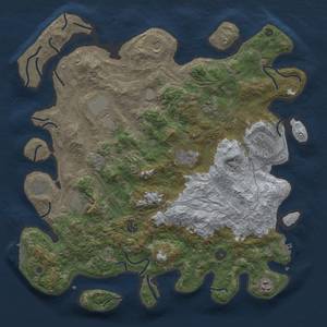 Thumbnail Rust Map: Procedural Map, Size: 4300, Seed: 34, 18 Monuments