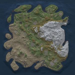 Thumbnail Rust Map: Procedural Map, Size: 4250, Seed: 1111, 20 Monuments