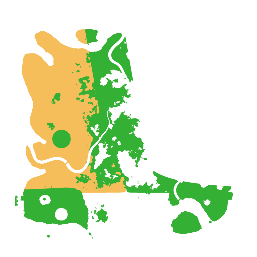 Biome Rust Map: Procedural Map, Size: 3700, Seed: 13285739