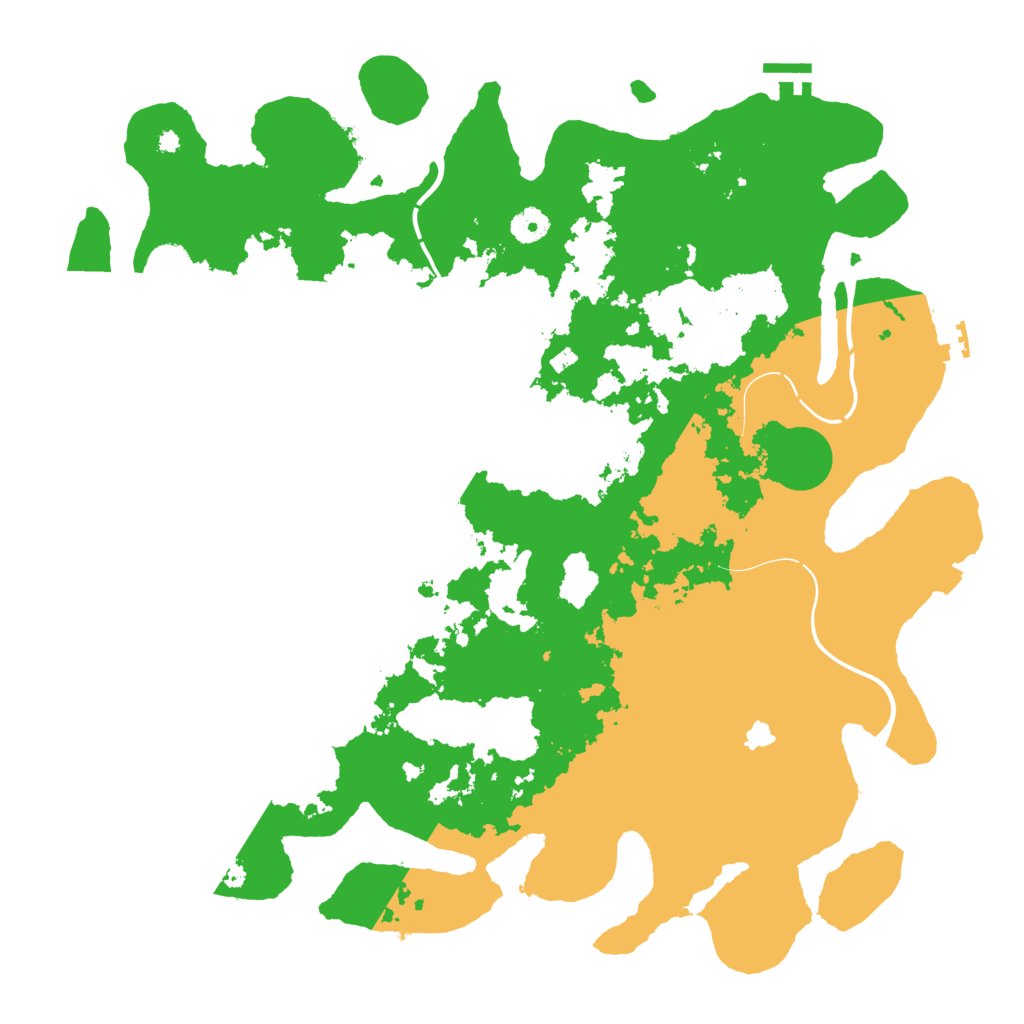 Biome Rust Map: Procedural Map, Size: 4250, Seed: 12309876