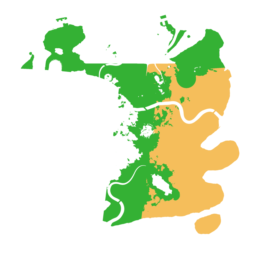 Biome Rust Map: Procedural Map, Size: 3500, Seed: 34566
