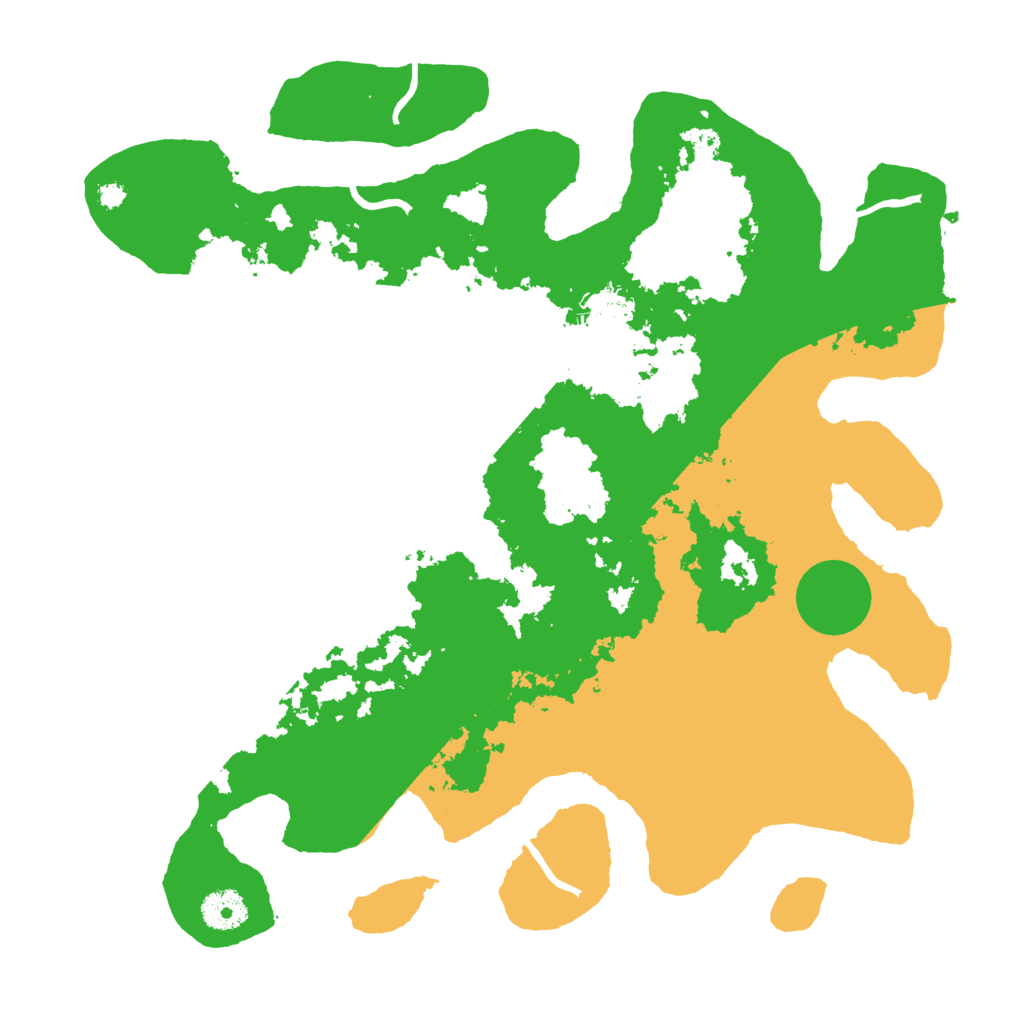 Biome Rust Map: Procedural Map, Size: 3601, Seed: 14535142