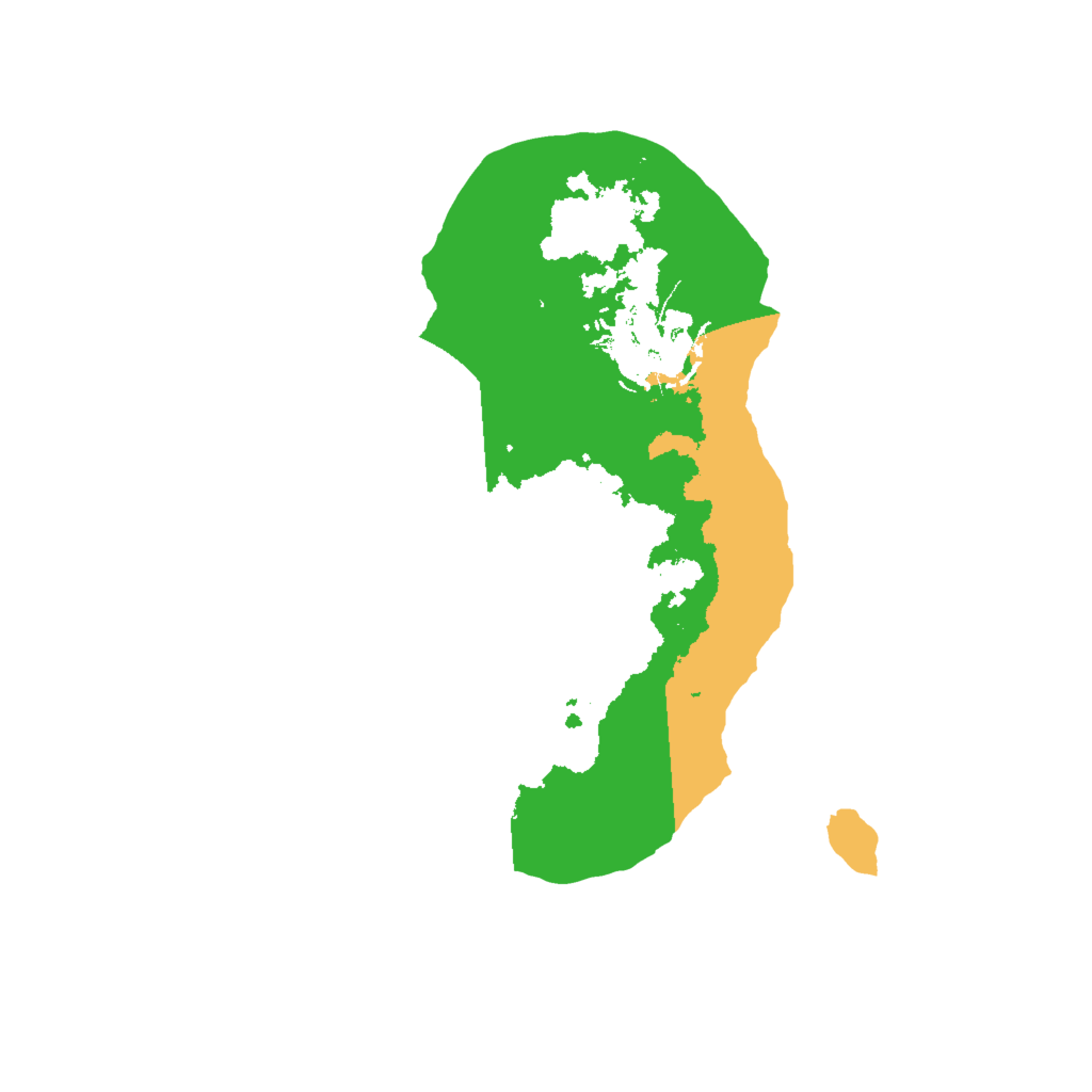 Biome Rust Map: Barren, Size: 2000, Seed: 100