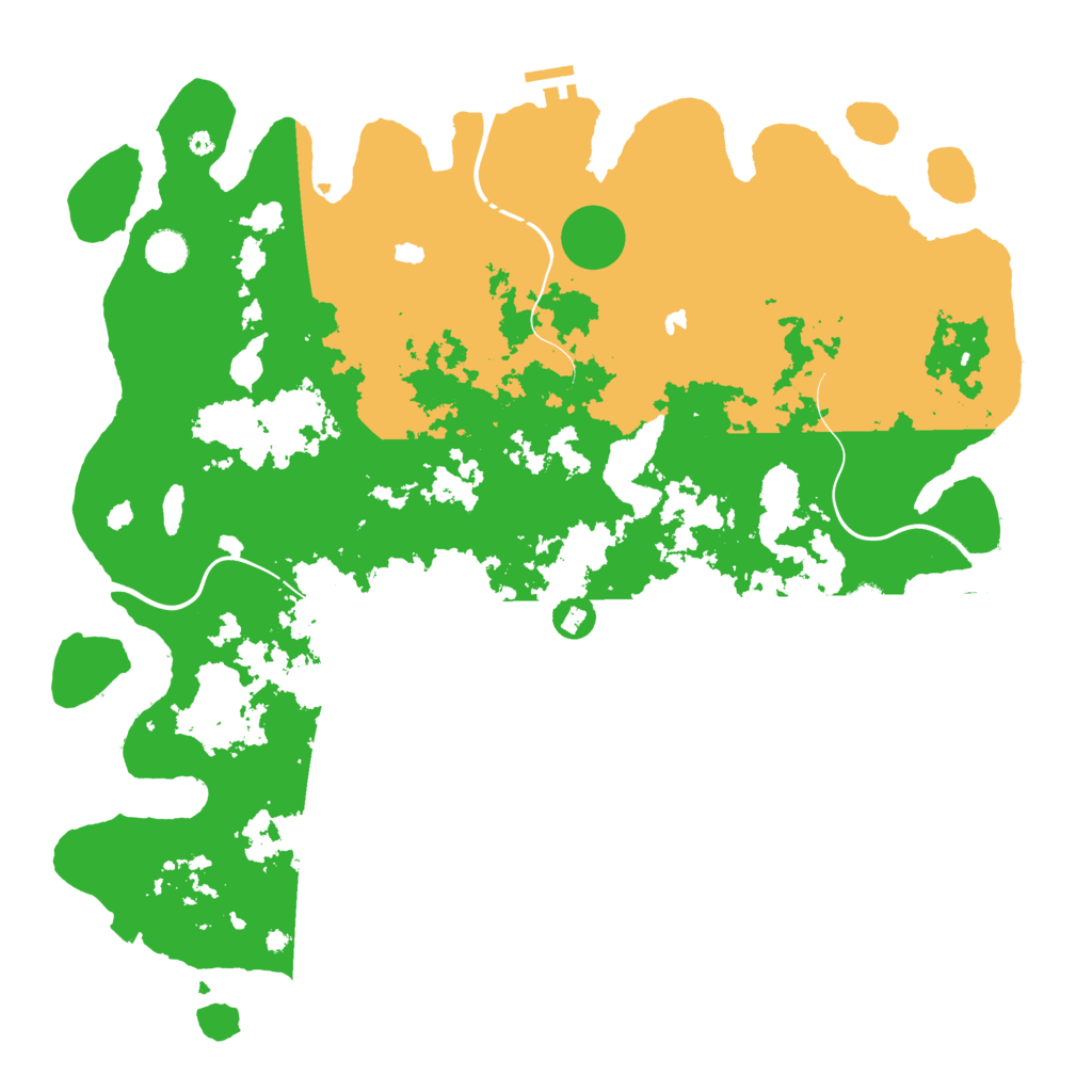 Biome Rust Map: Procedural Map, Size: 4500, Seed: 431032133