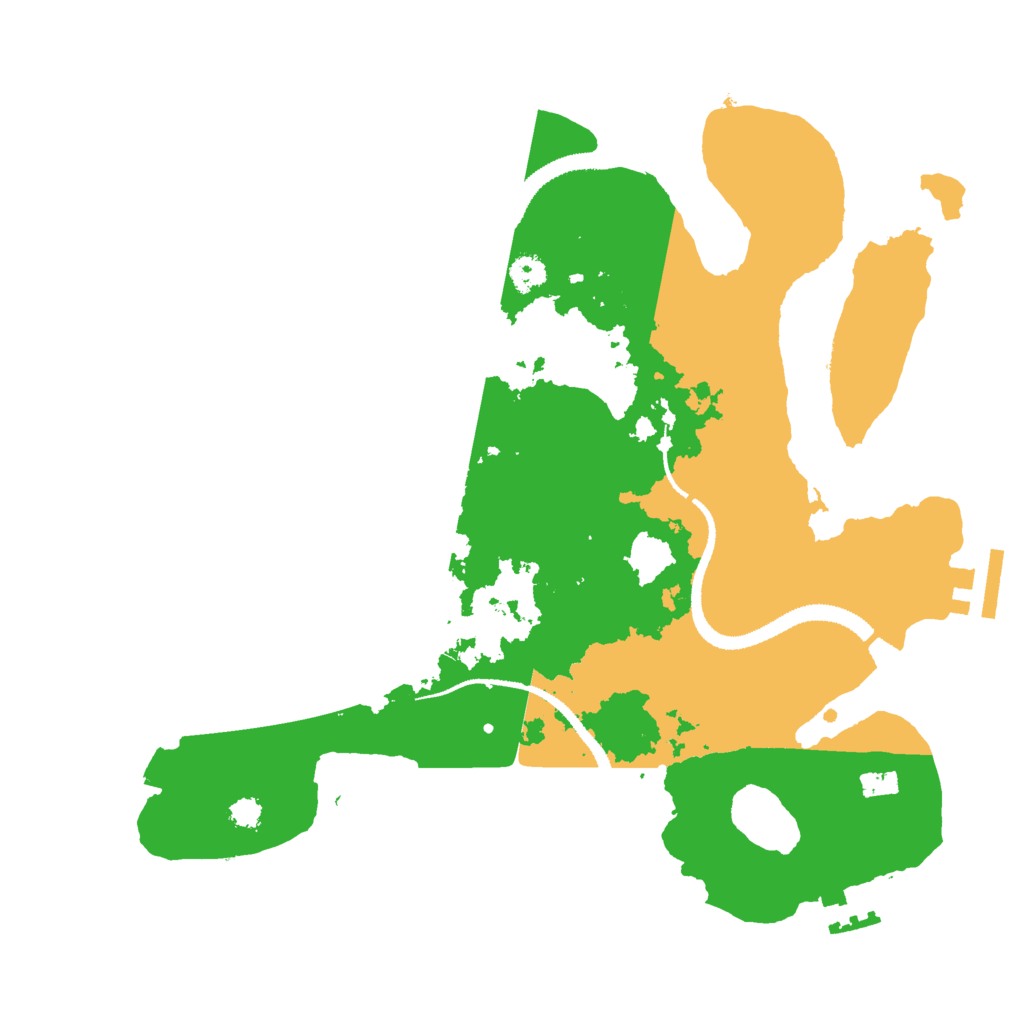Biome Rust Map: Procedural Map, Size: 3000, Seed: 80566112