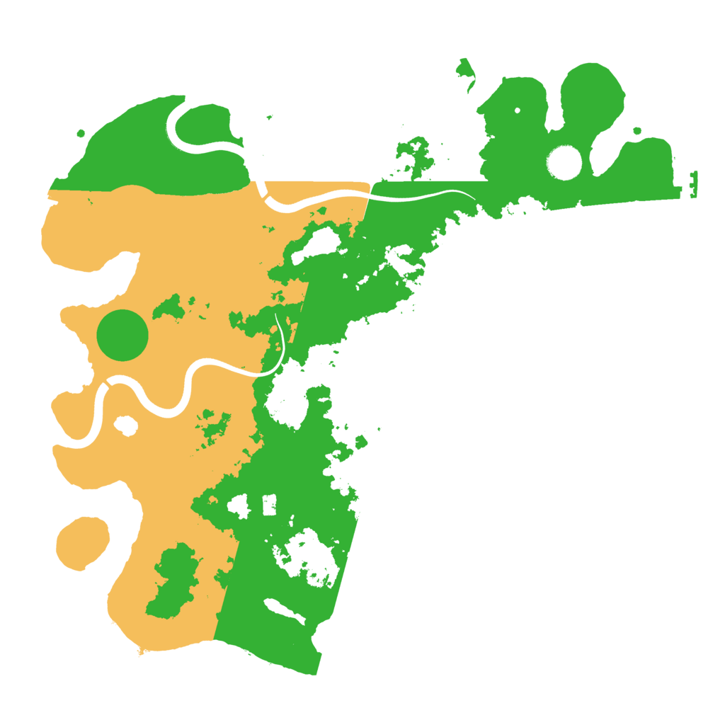 Biome Rust Map: Procedural Map, Size: 3700, Seed: 290658179