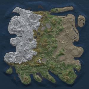 Thumbnail Rust Map: Procedural Map, Size: 4250, Seed: 46, 20 Monuments