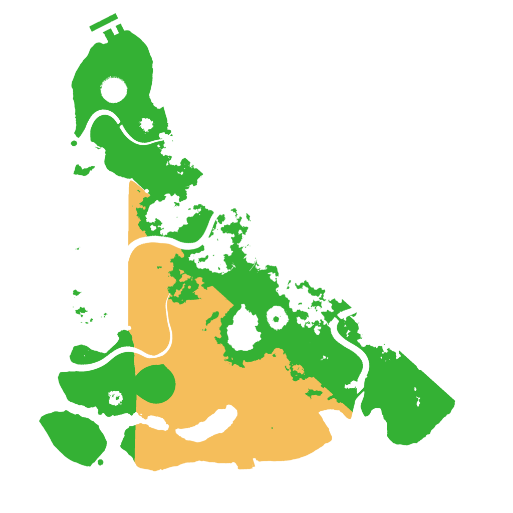 Biome Rust Map: Procedural Map, Size: 3500, Seed: 7870590