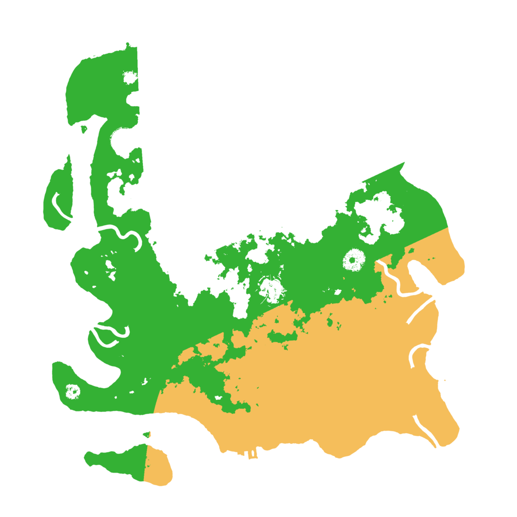 Biome Rust Map: Procedural Map, Size: 3500, Seed: 15549025