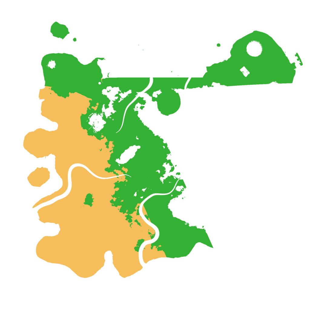 Biome Rust Map: Procedural Map, Size: 3500, Seed: 2455