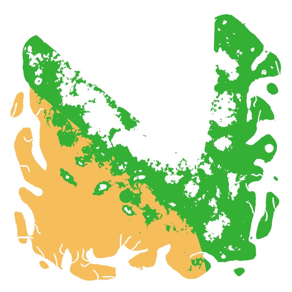Biome Rust Map: Procedural Map, Size: 6000, Seed: 70116809