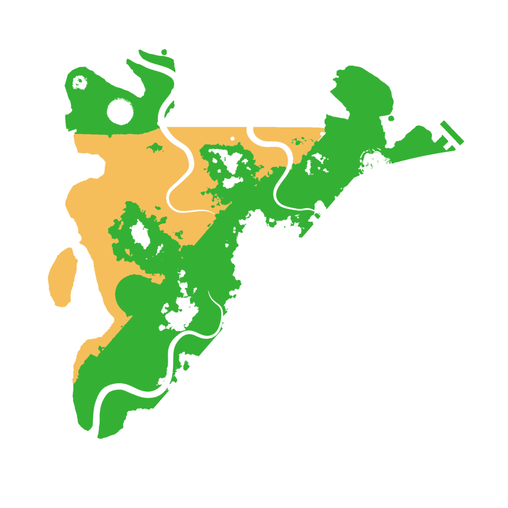 Biome Rust Map: Procedural Map, Size: 3500, Seed: 297412