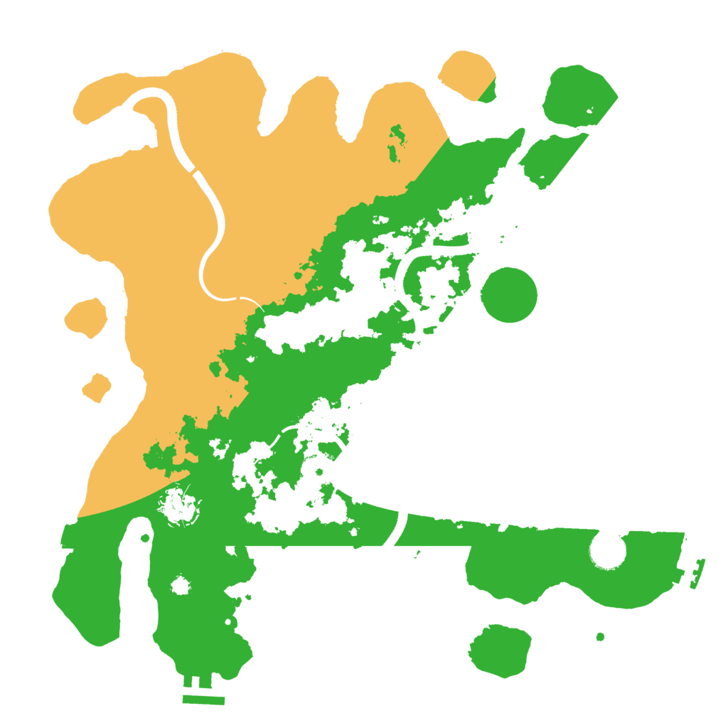 Biome Rust Map: Procedural Map, Size: 3500, Seed: 1546093