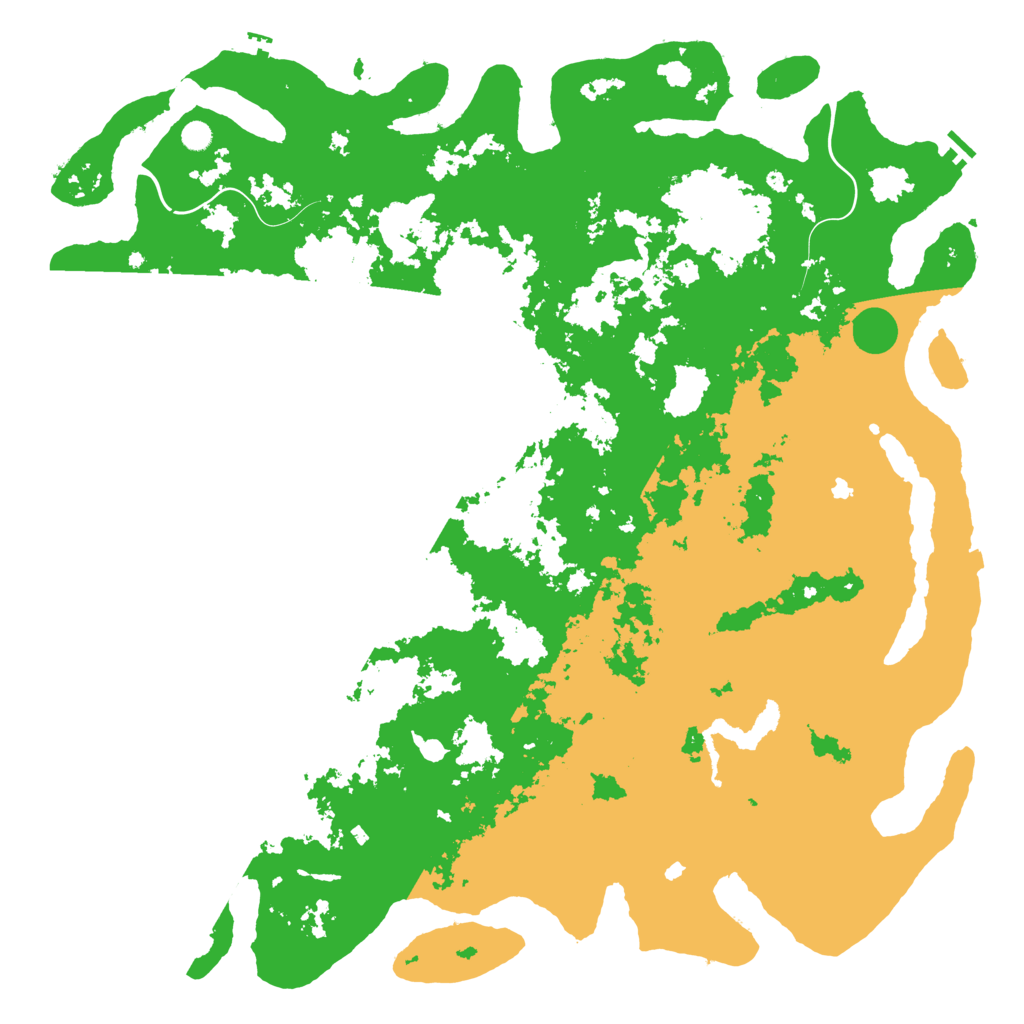 Biome Rust Map: Procedural Map, Size: 6000, Seed: 155532671