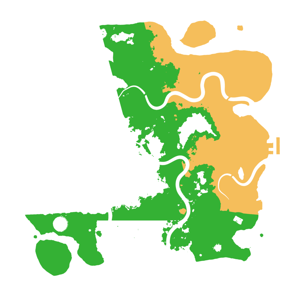 Biome Rust Map: Procedural Map, Size: 3500, Seed: 8569846