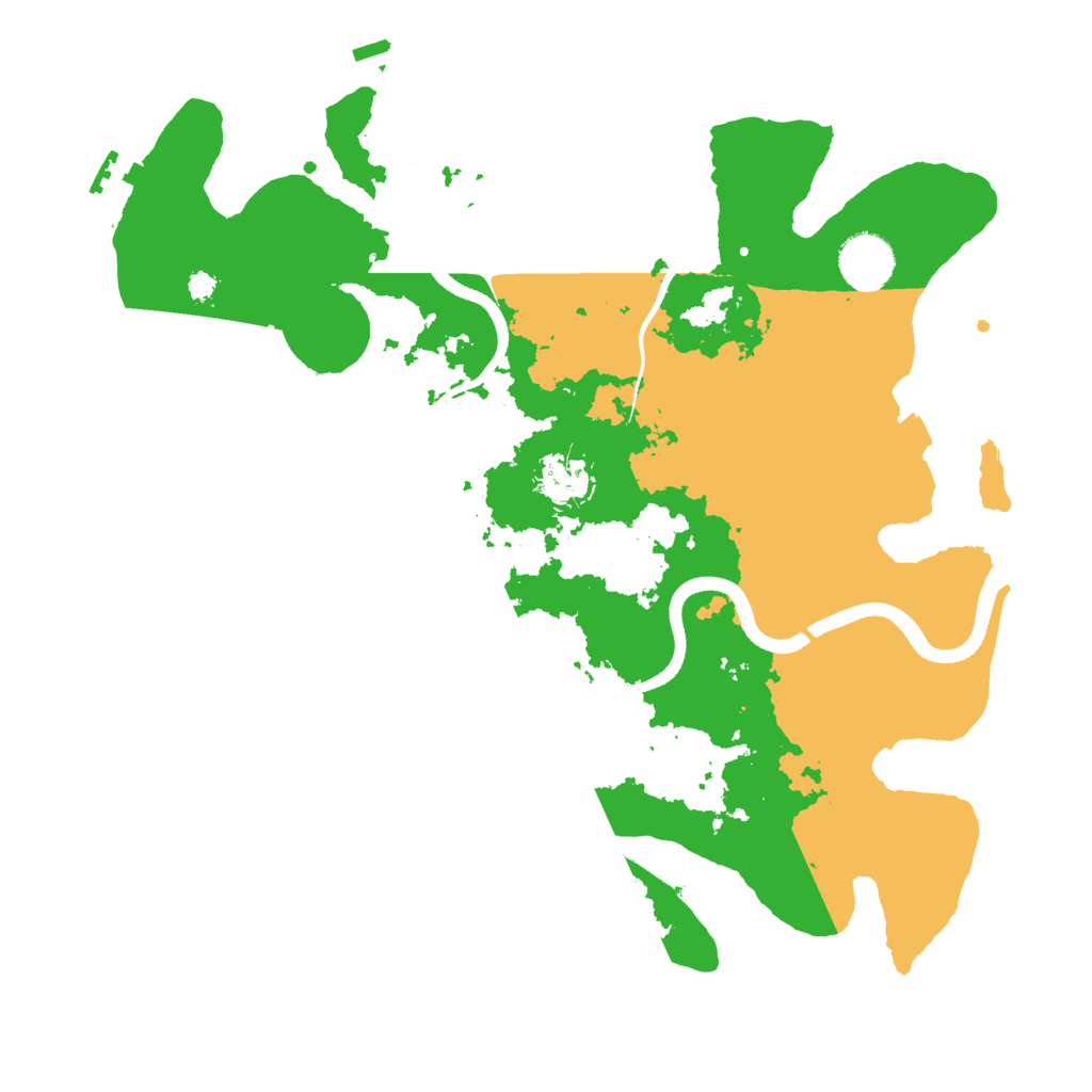 Biome Rust Map: Procedural Map, Size: 3500, Seed: 8514617