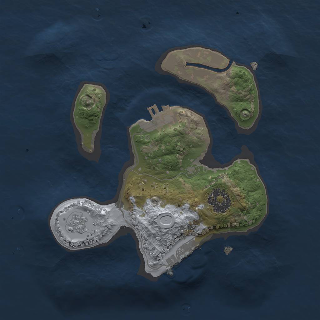 Rust Map: Procedural Map, Size: 2000, Seed: 12012548, 8 Monuments