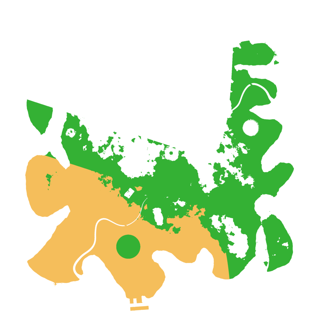 Biome Rust Map: Procedural Map, Size: 3500, Seed: 2024003334