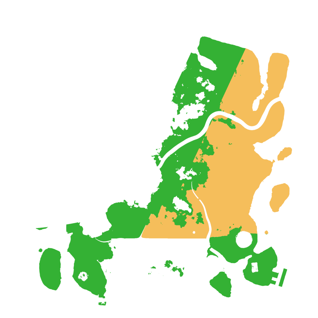 Biome Rust Map: Procedural Map, Size: 3500, Seed: 65942238