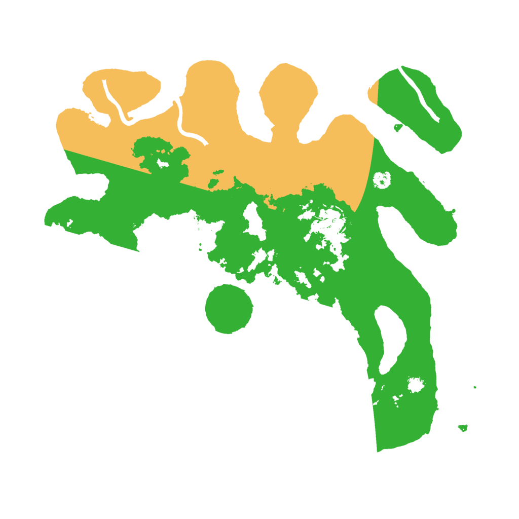 Biome Rust Map: Procedural Map, Size: 3000, Seed: 71122