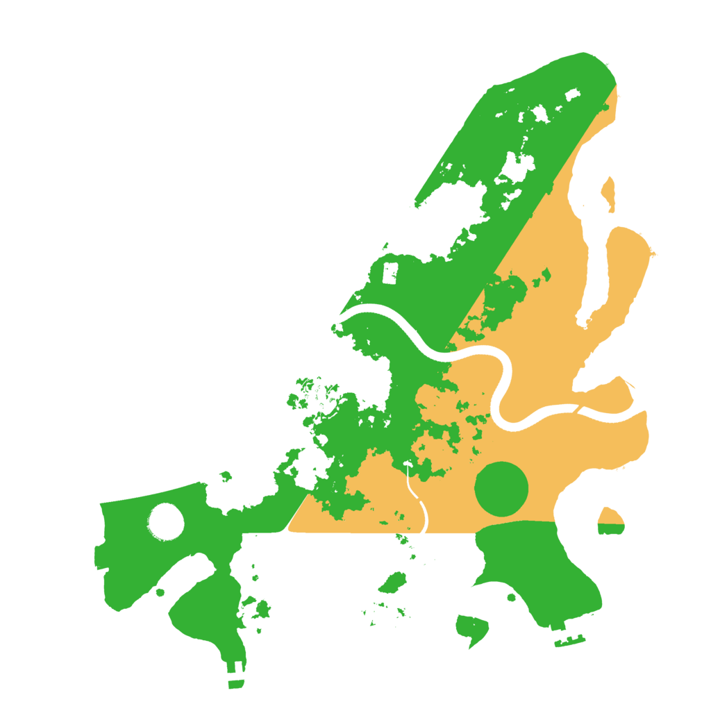 Biome Rust Map: Procedural Map, Size: 3500, Seed: 112030551